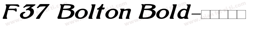 F37 Bolton Bold字体转换